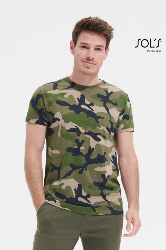 Herren Camouflage T-Shirt