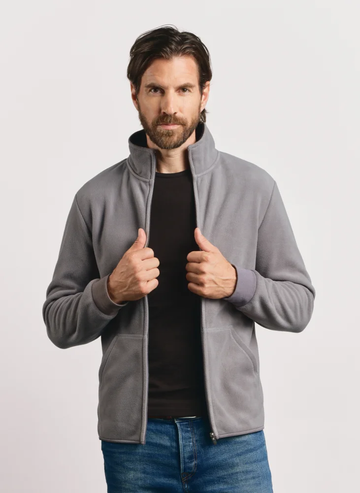 Herren Double Fleece Jacke