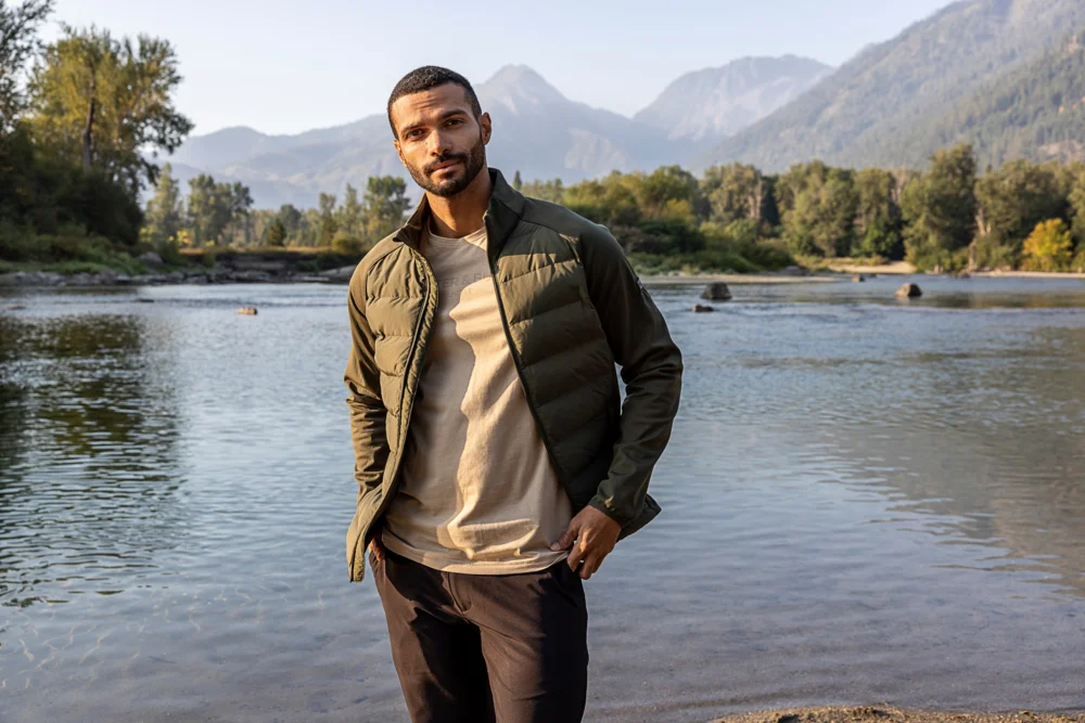 Herren Hybrid Jacke