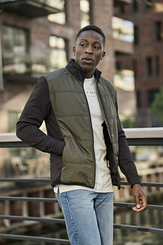 Herren Hybrid Stretch Jacke
