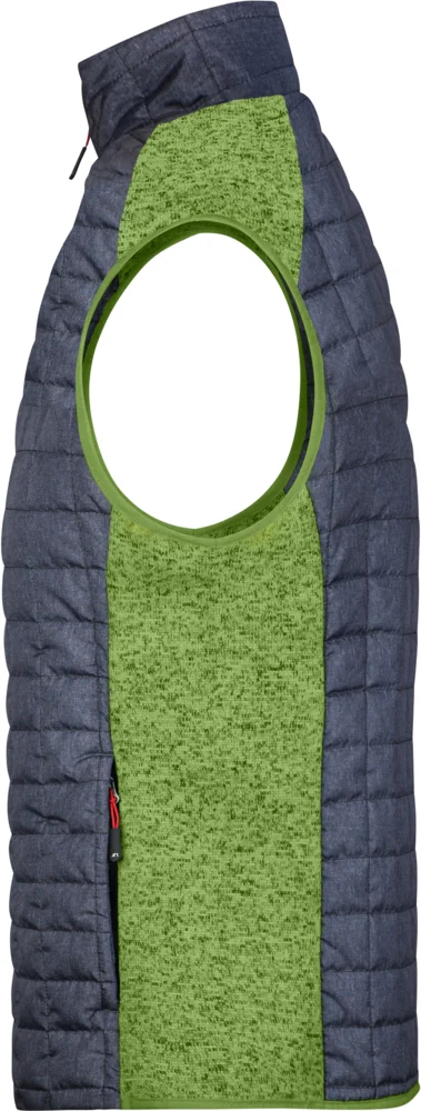 Herren Hybrid Strickfleece Gilet