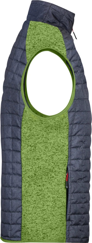 Herren Hybrid Strickfleece Gilet