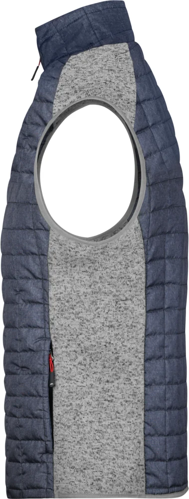 Herren Hybrid Strickfleece Gilet