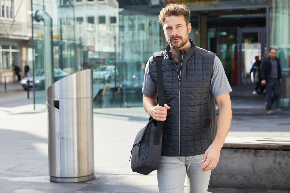 Herren Hybrid Strickfleece Gilet