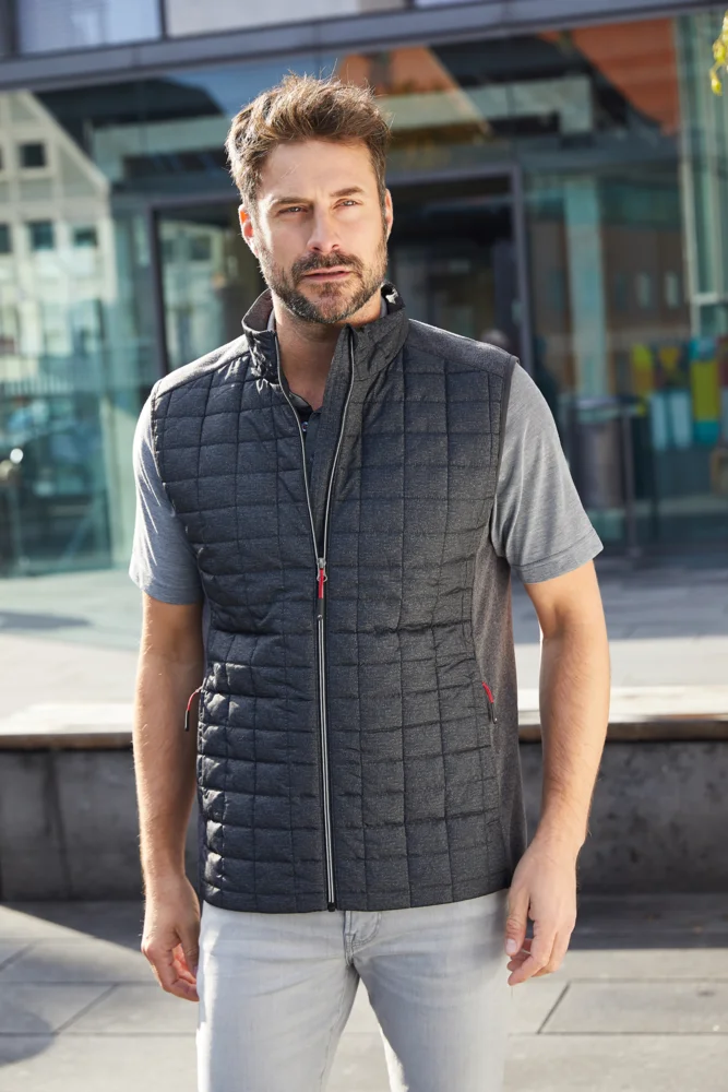 Herren Hybrid Strickfleece Gilet