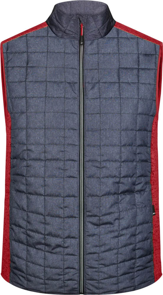 Herren Hybrid Strickfleece Gilet