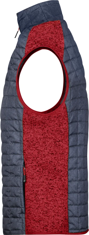 Herren Hybrid Strickfleece Gilet
