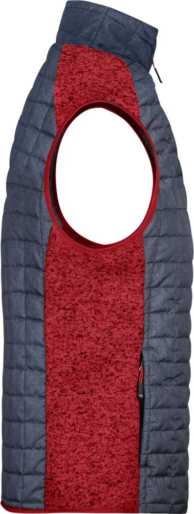 Herren Hybrid Strickfleece Gilet