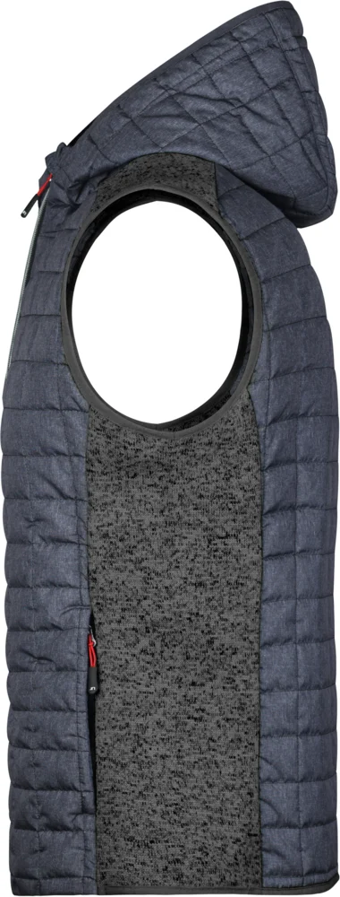 Herren Hybrid Strickfleece Gilet