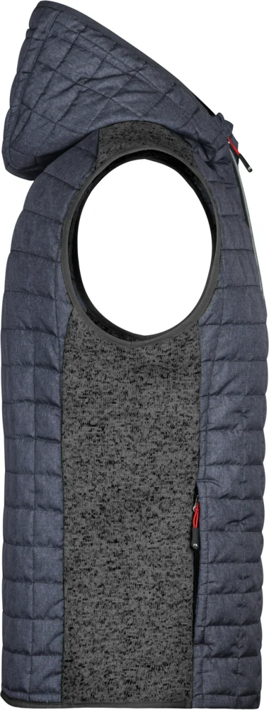 Herren Hybrid Strickfleece Gilet