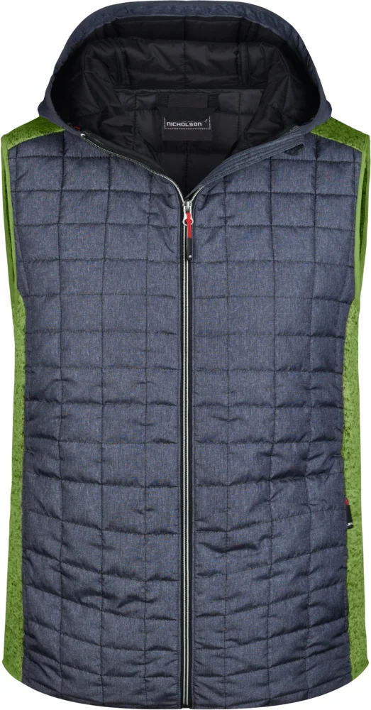 Herren Hybrid Strickfleece Gilet