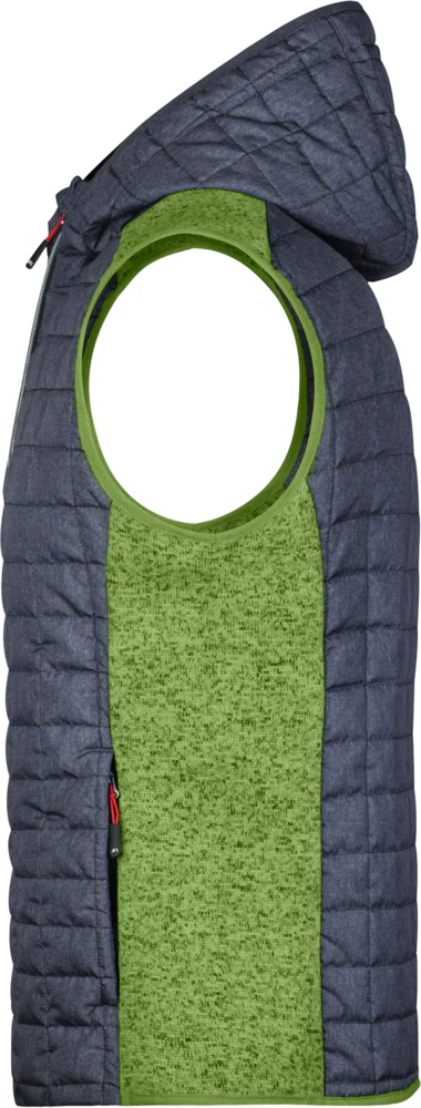 Herren Hybrid Strickfleece Gilet