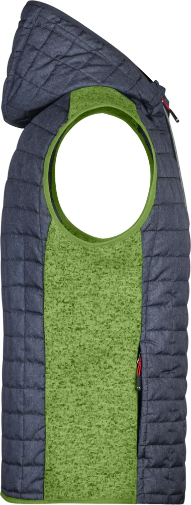 Herren Hybrid Strickfleece Gilet