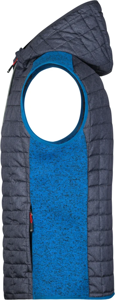 Herren Hybrid Strickfleece Gilet