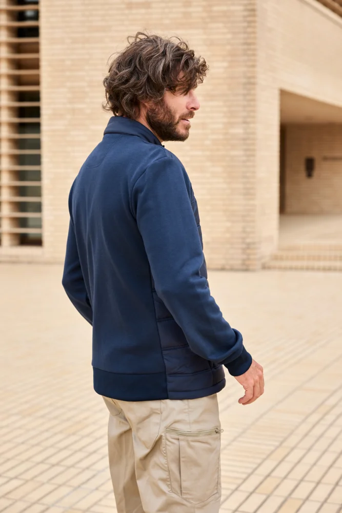 Herren Hybrid Sweatjacke