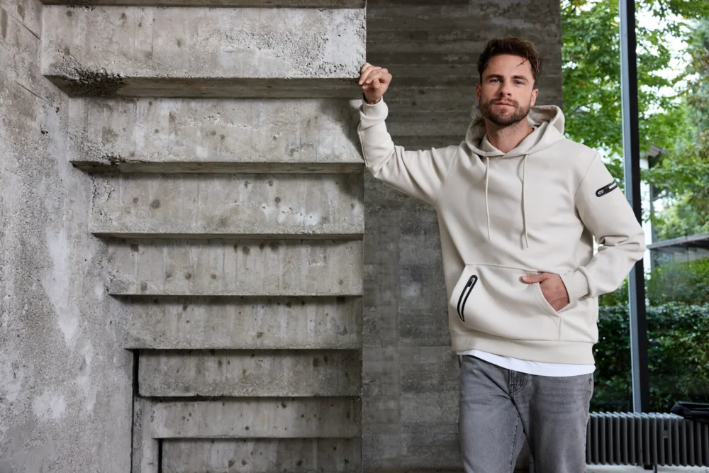 Herren Interlock Kapuzen Sweater