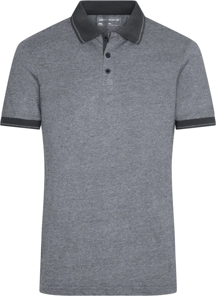 Men's Jersey Melange Polo