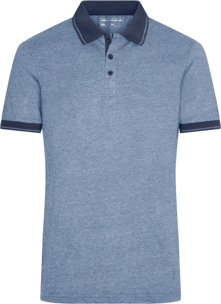 Men's Jersey Melange Polo