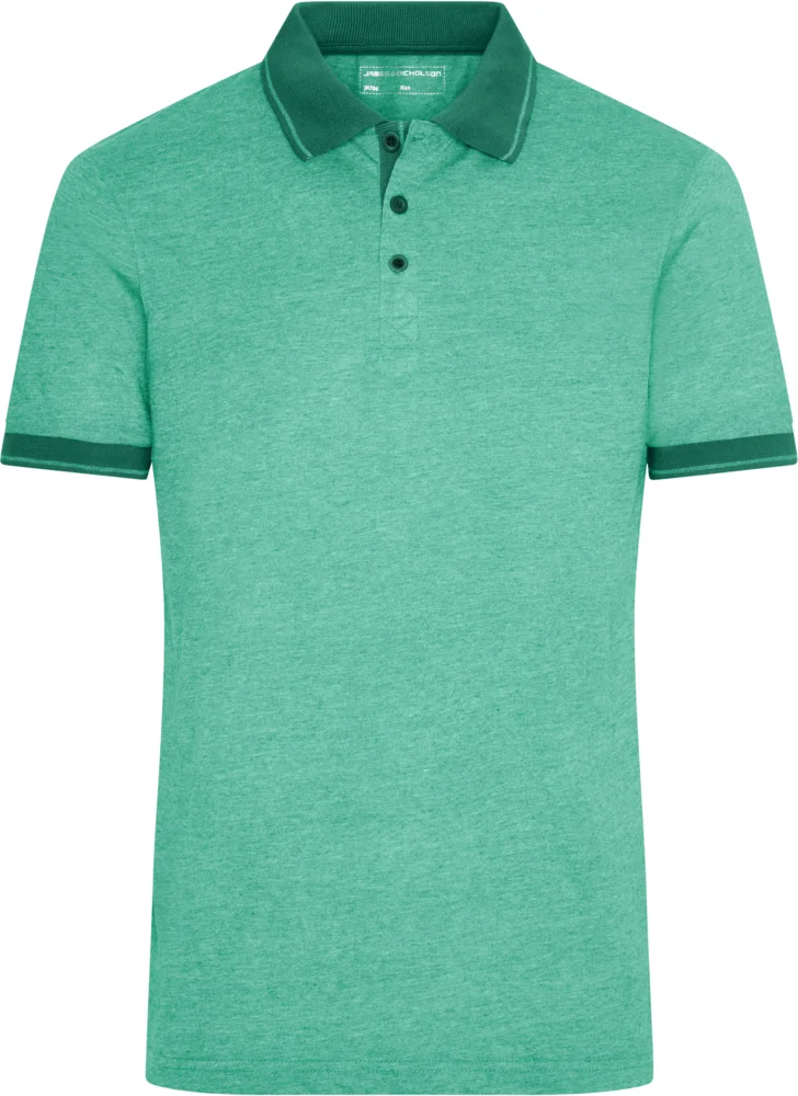 Men's Jersey Melange Polo