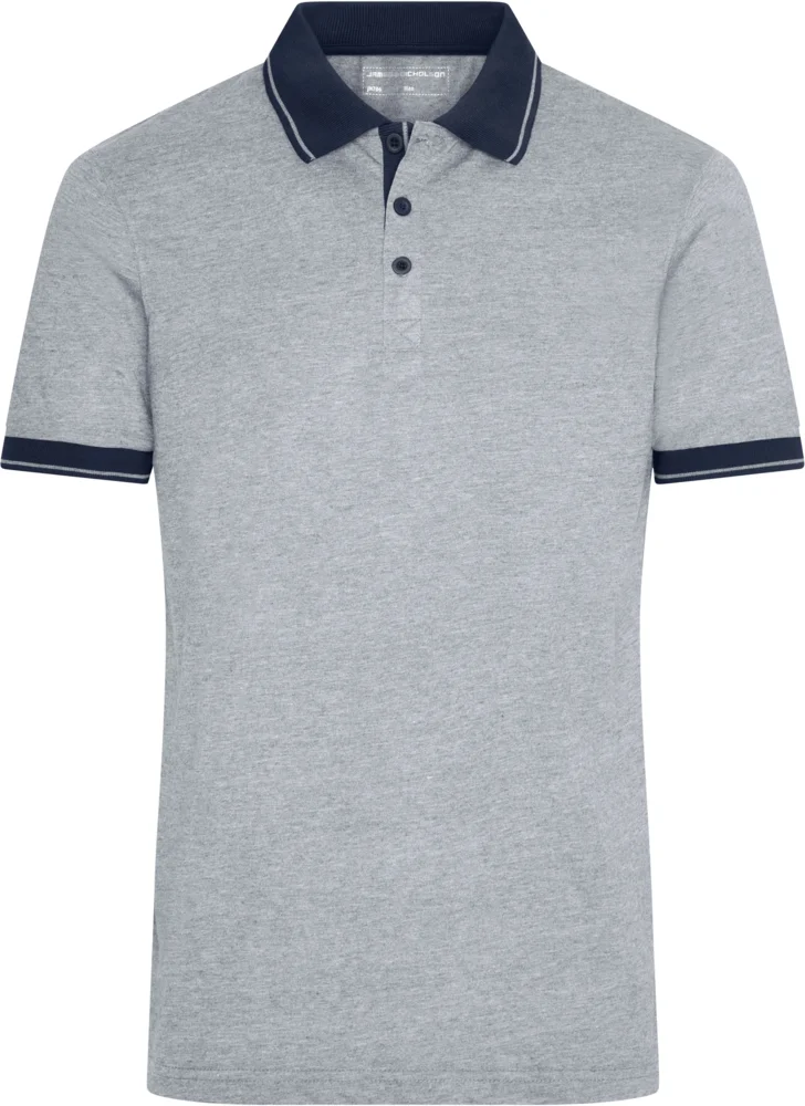 Men's Jersey Melange Polo