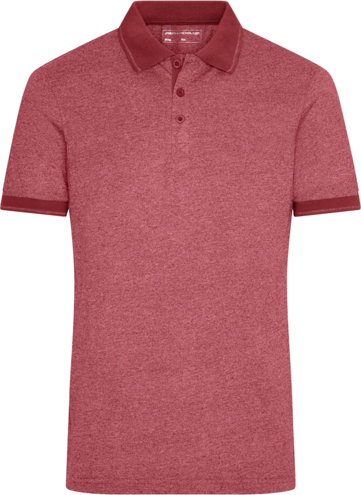 Men's Jersey Melange Polo