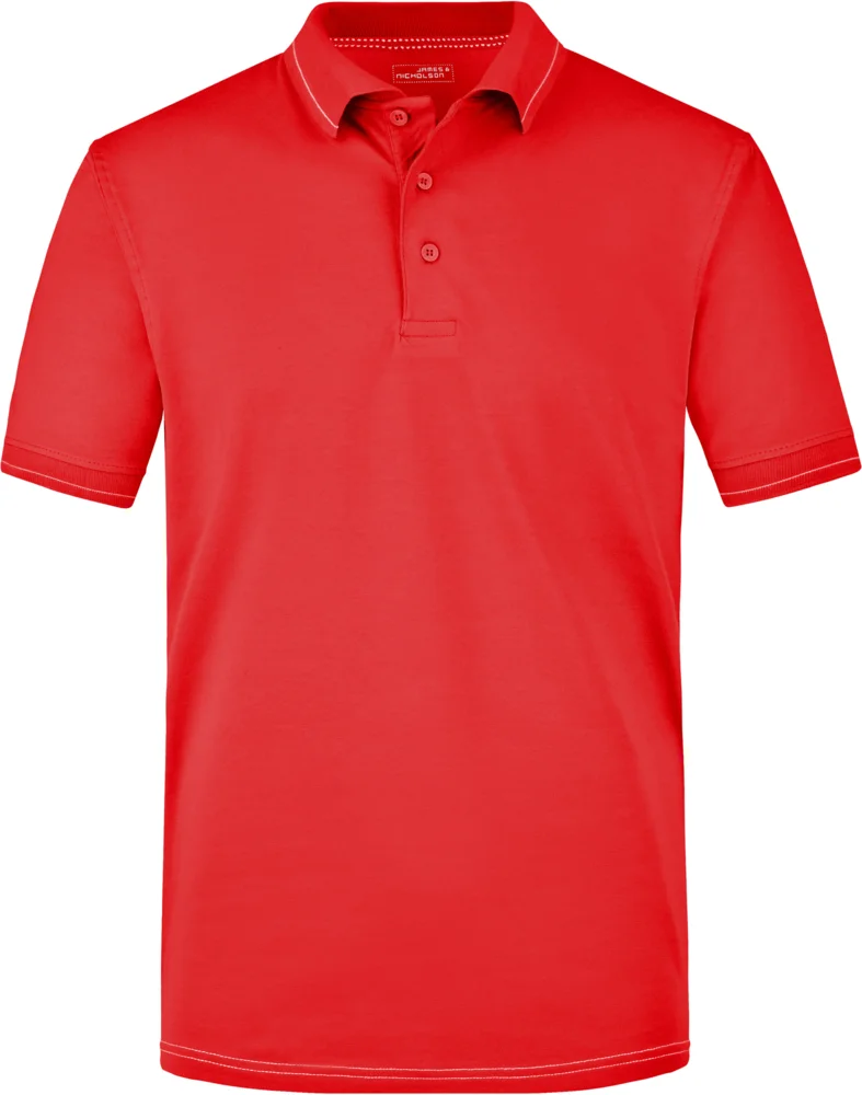 Men's Jersey Stretch Polo