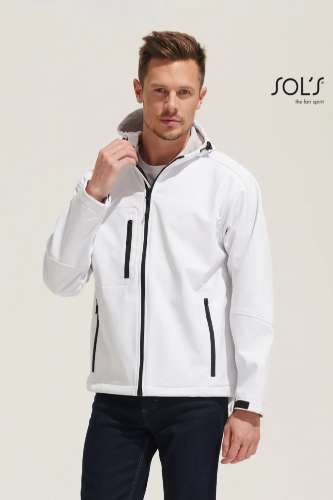 Men's Hooded 3-Layer Softshell Jacket