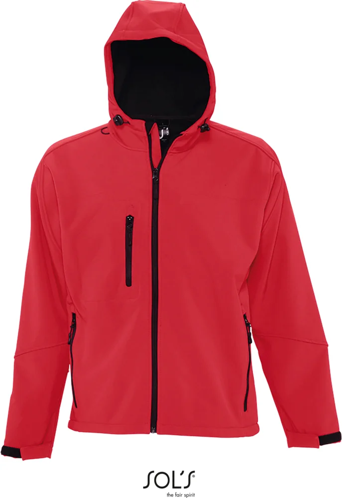 Men's Hooded 3-Layer Softshell Jacket