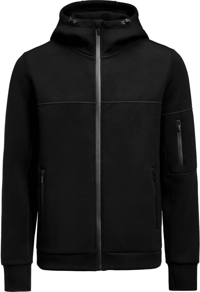 Herren Kapuzen Stretch Fleece Jacke