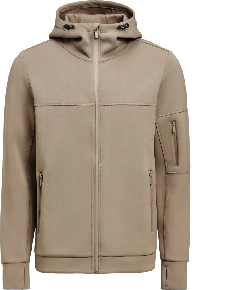 Herren Kapuzen Stretch Fleece Jacke