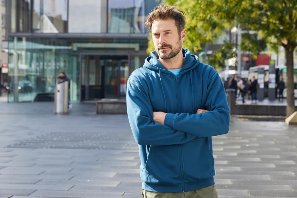 Herren Kapuzen Sweatjacke