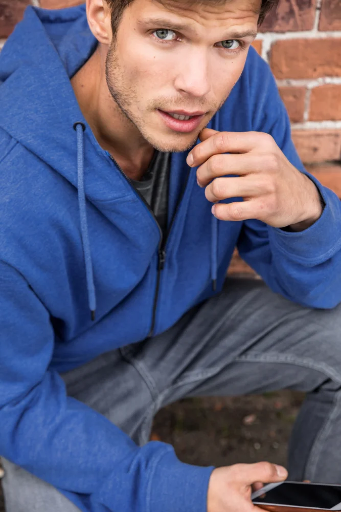 Men's Hooded Sweat Jacket