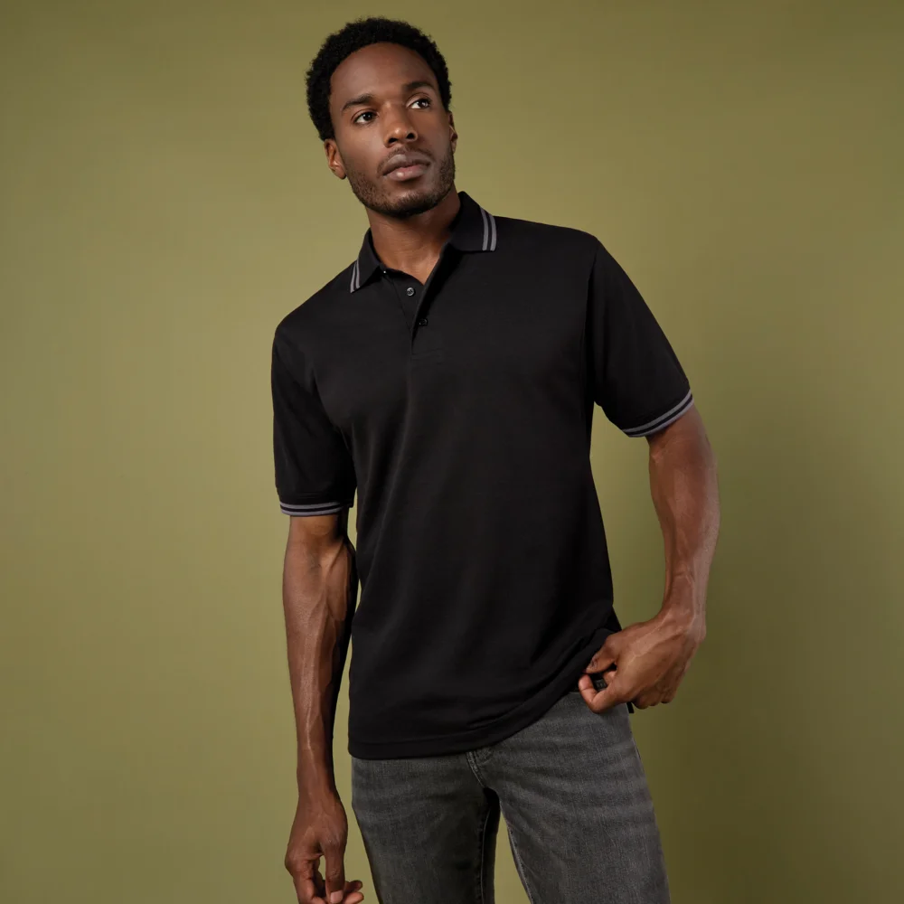 Men's Contrast Piqué Polo