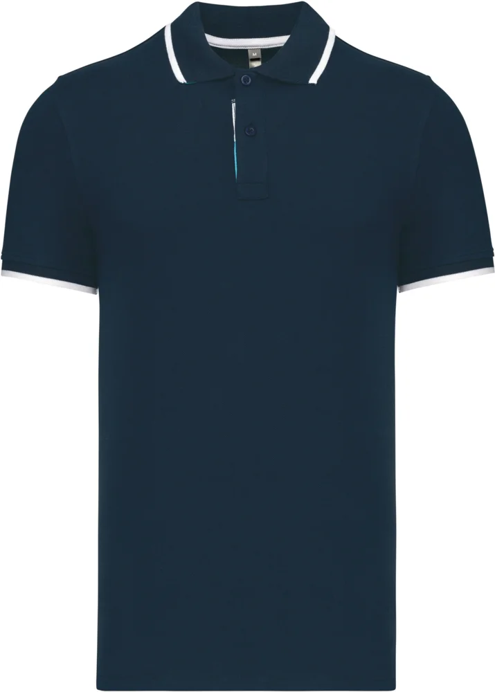 Herren Kontrast Piqué Polo