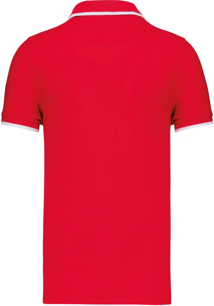 Herren Kontrast Piqué Polo