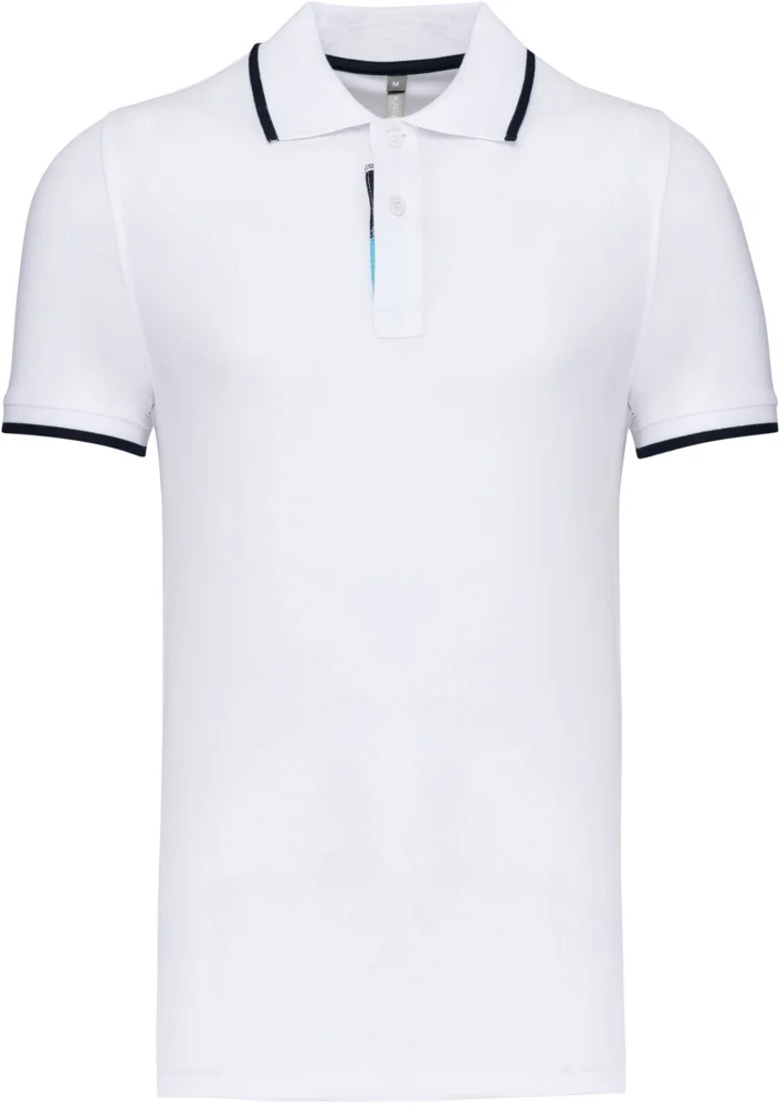 Herren Kontrast Piqué Polo