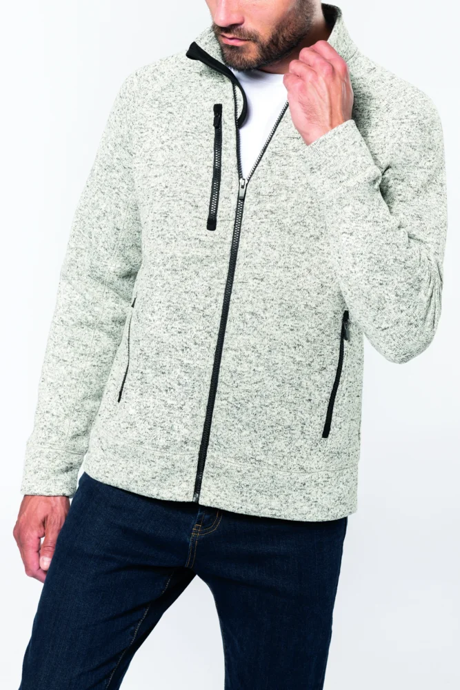 Men's Knitted Fleece Jacket