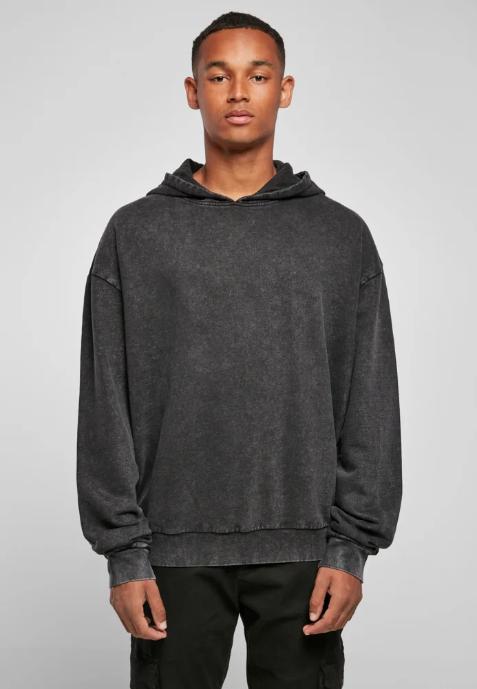 Herren Oversize Kapuzensweater "Acid Wash"