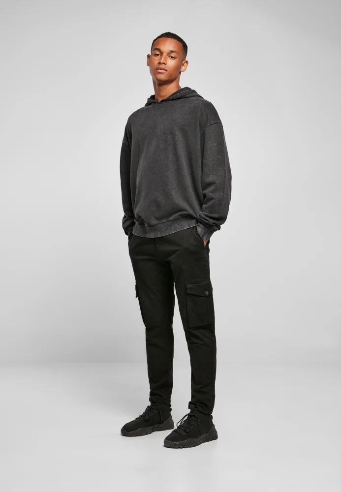 Herren Oversize Kapuzensweater "Acid Wash"