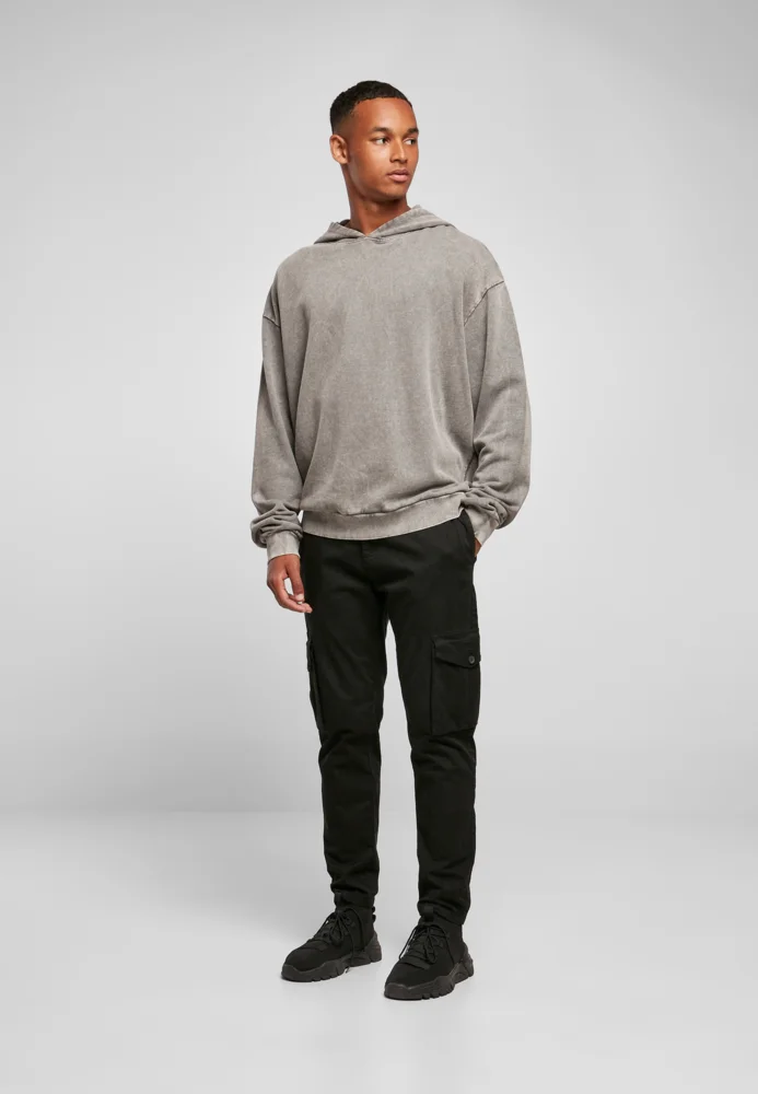 Herren Oversize Kapuzensweater "Acid Wash"