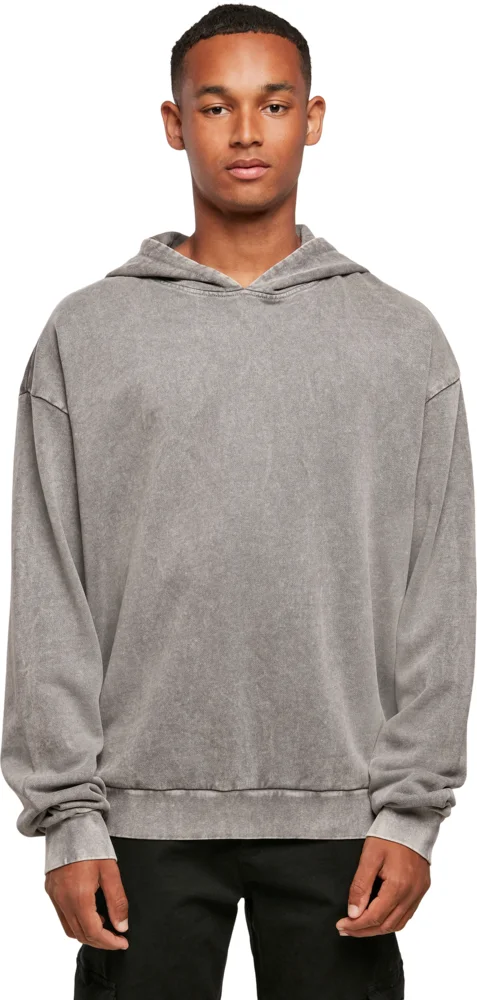 Herren Oversize Kapuzensweater "Acid Wash"