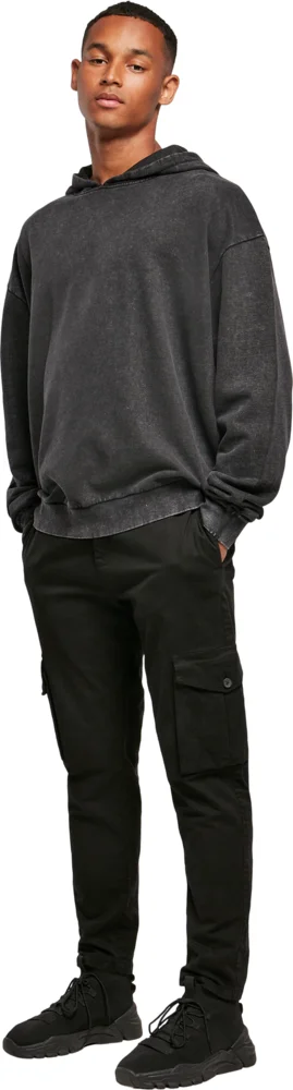 Herren Oversize Kapuzensweater "Acid Wash"