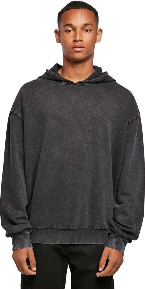 Herren Oversize Kapuzensweater "Acid Wash"