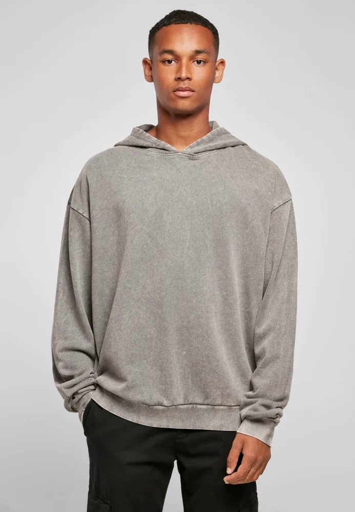 Herren Oversize Kapuzensweater "Acid Wash"