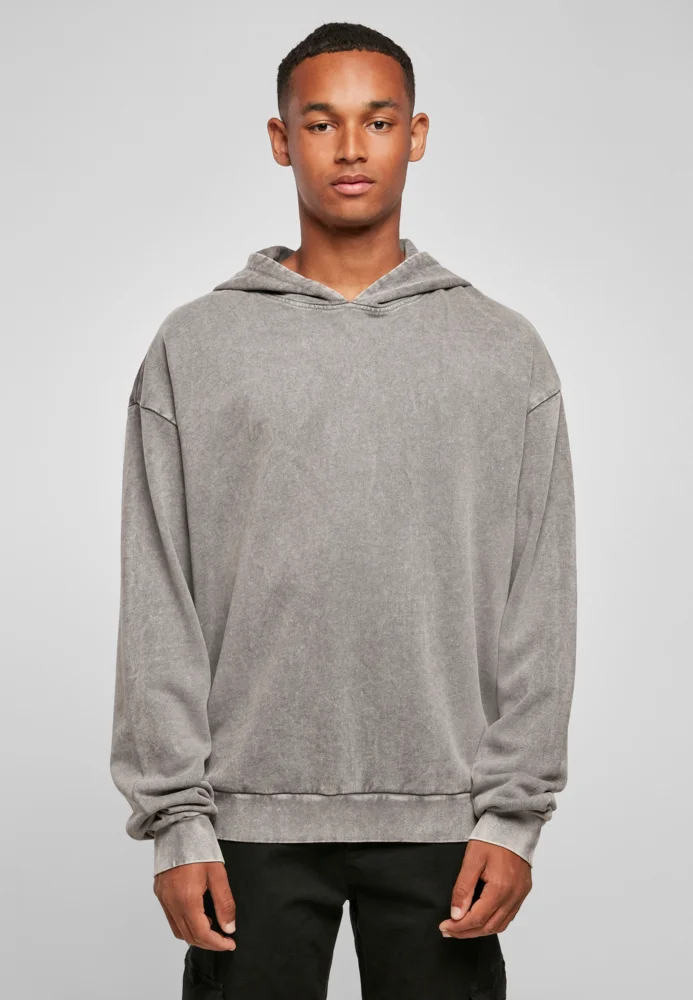 Herren Oversize Kapuzensweater "Acid Wash"