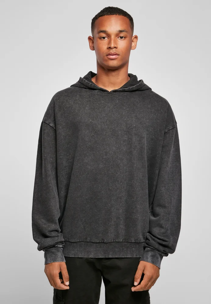 Herren Oversize Kapuzensweater "Acid Wash"