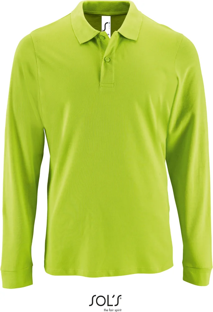 Herren Piqué Polo langarm