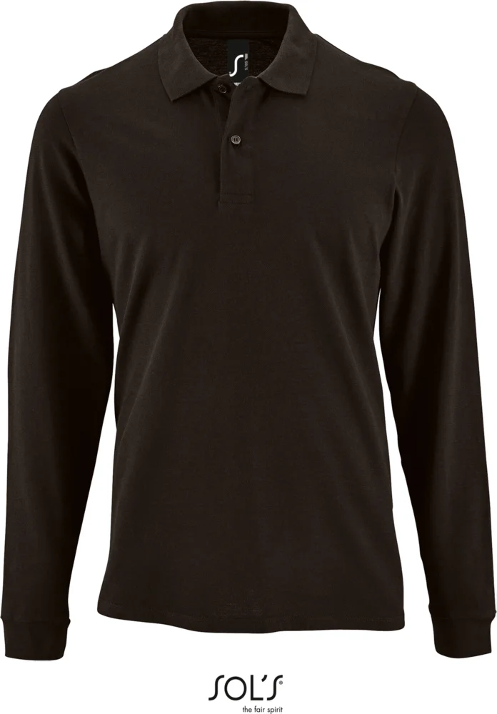 Herren Piqué Polo langarm