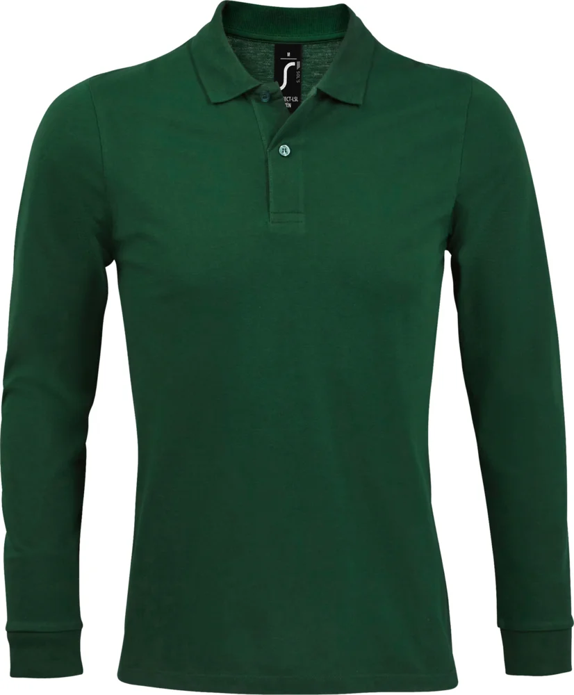 Herren Piqué Polo langarm