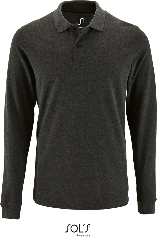 Herren Piqué Polo langarm